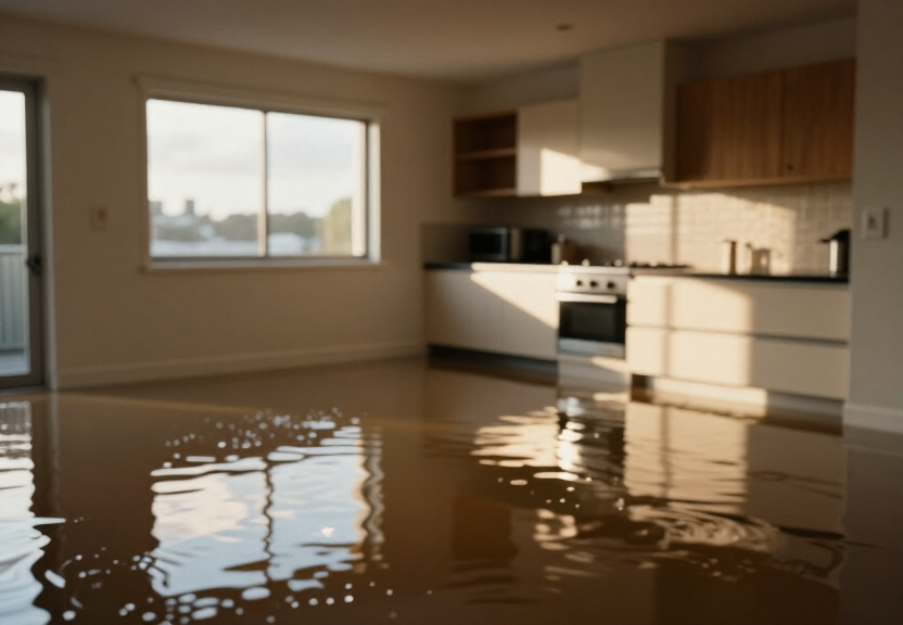 Flooded basement in Meadowbank before restoration